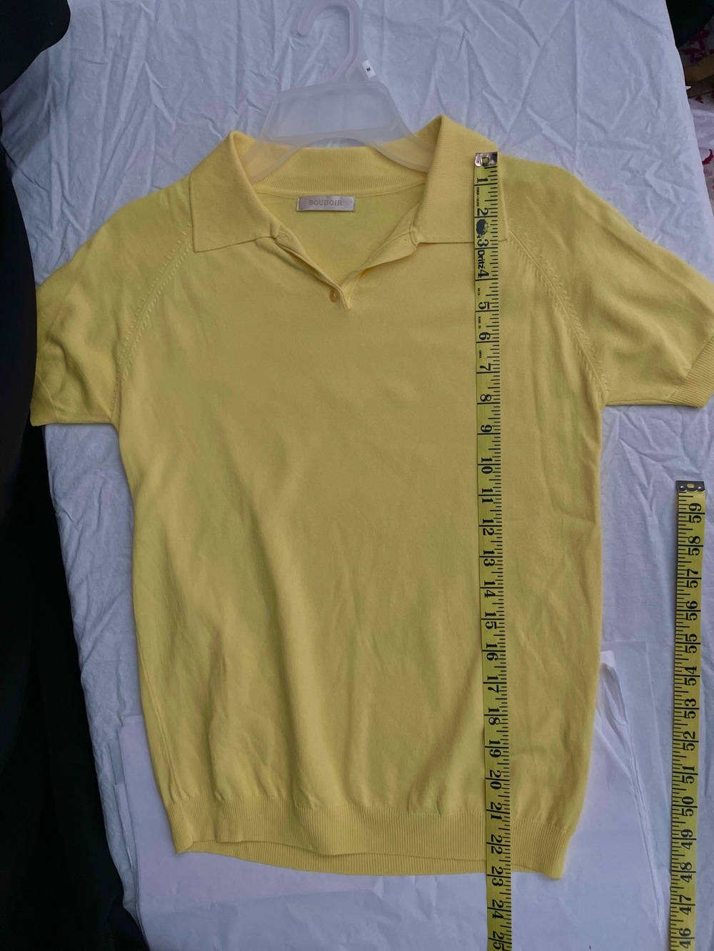 Vintage Women’s Yellow Short Sleeve Polo